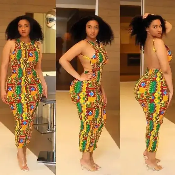 Ankara fitting dinner dress