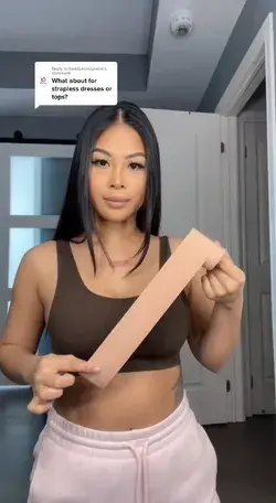 Woman shows how to use boob tape so you never have to wear a bra again – no matter how big your chest