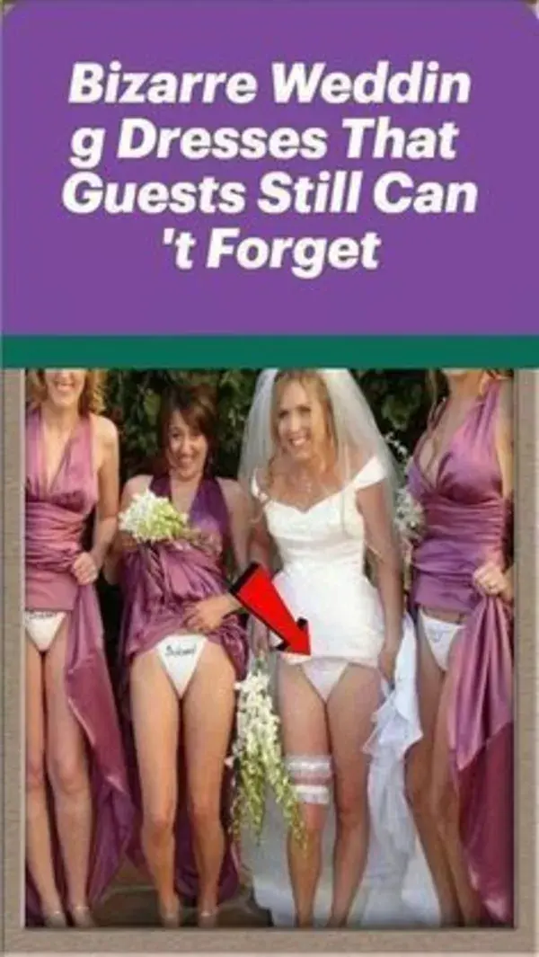 Bizarre Wedding Dresses That Guests Still Can't Forget