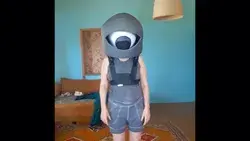 Moving eye costume 