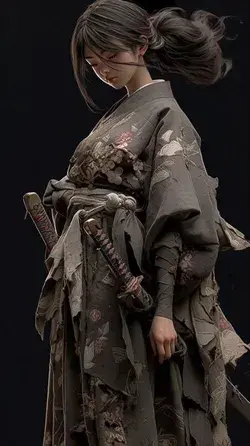 AI generated samurai woman
