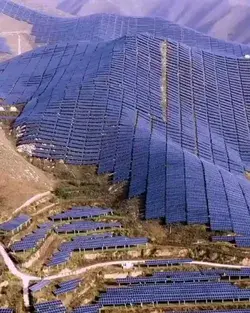 Solar Panels On Taihang Mountain ⛰  Habei, North China.