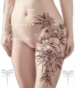 Flower side/tight tattoo