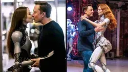 Internet Confused By Elon Musk Controversial Kiss With Robot: Who Is She