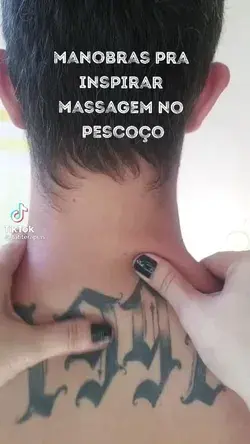 massagem no pescoço