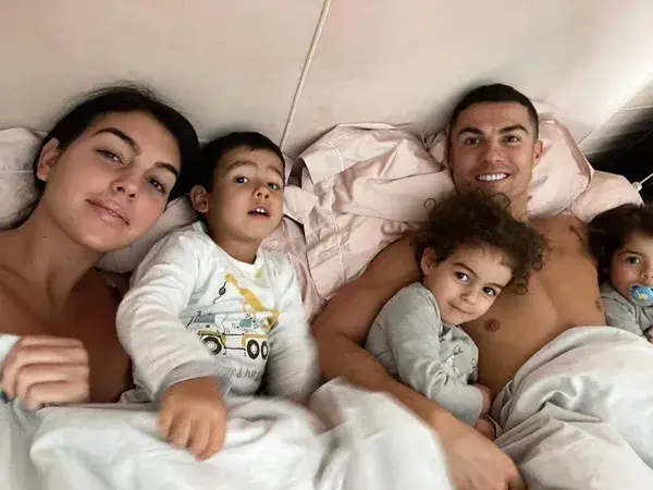 Cristiano Ronaldo with his Family