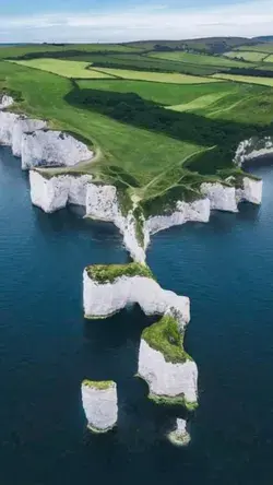 The Old Harry Rocks of Dorset, England 💚💚💚💚