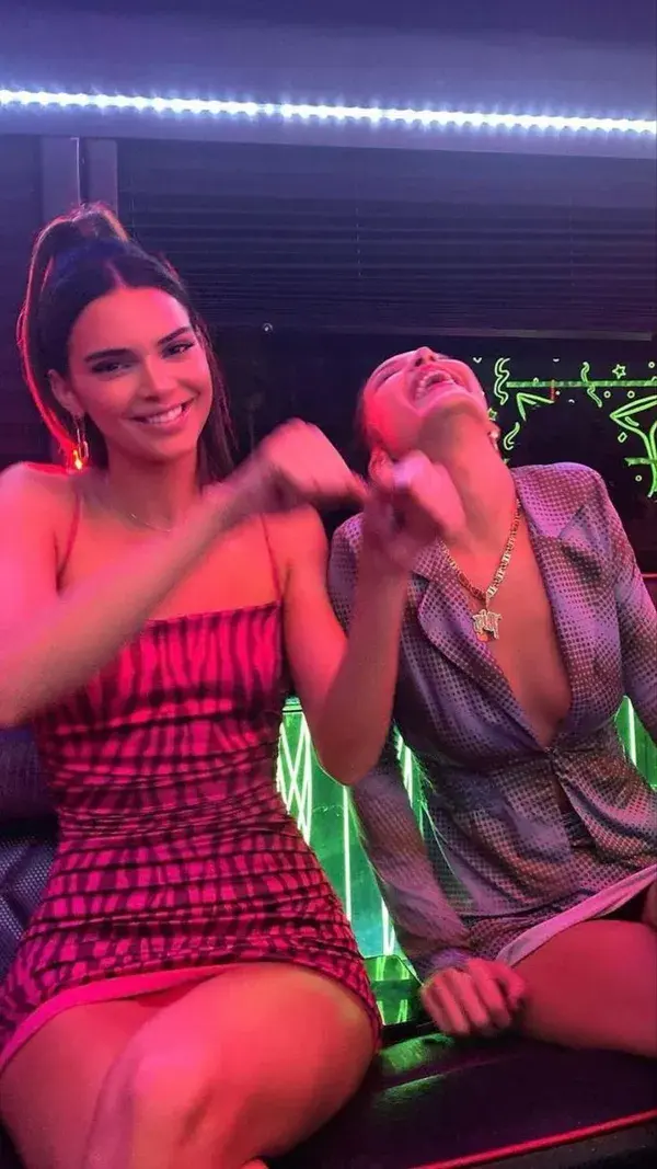 Kendall Jenner and Hailey Bieber