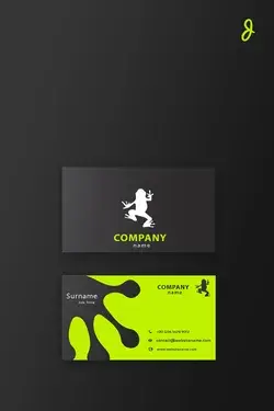 modern, unique Business card design (frogy card)