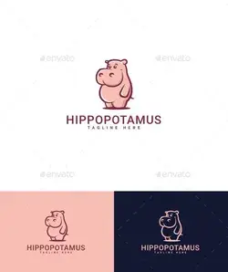 Hippopotamus Logo 