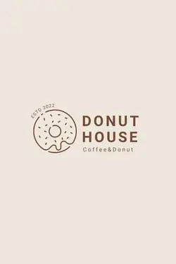 Simple Donut Shop Logo Design Template | Canva