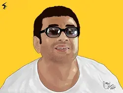 Vector portrait of Paresh Rawal (Babu Bhaiya) on his Birthday