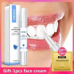 EFERO White Teeth Whitening Pen Tooth Gel Whitener Bleach Remove Plaque Stains Oral Hygiene Teeth Cl