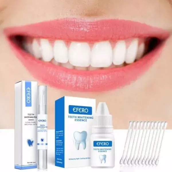 2 pcs Teeth Whitening Essence Removes Stains Tooth Bleaching Cleaning Serum pen