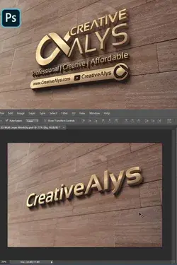 3D LOGO MOCKUP for FREE