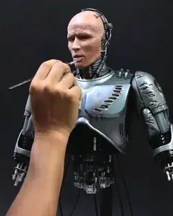 RoboCop statue, figure,sculpture