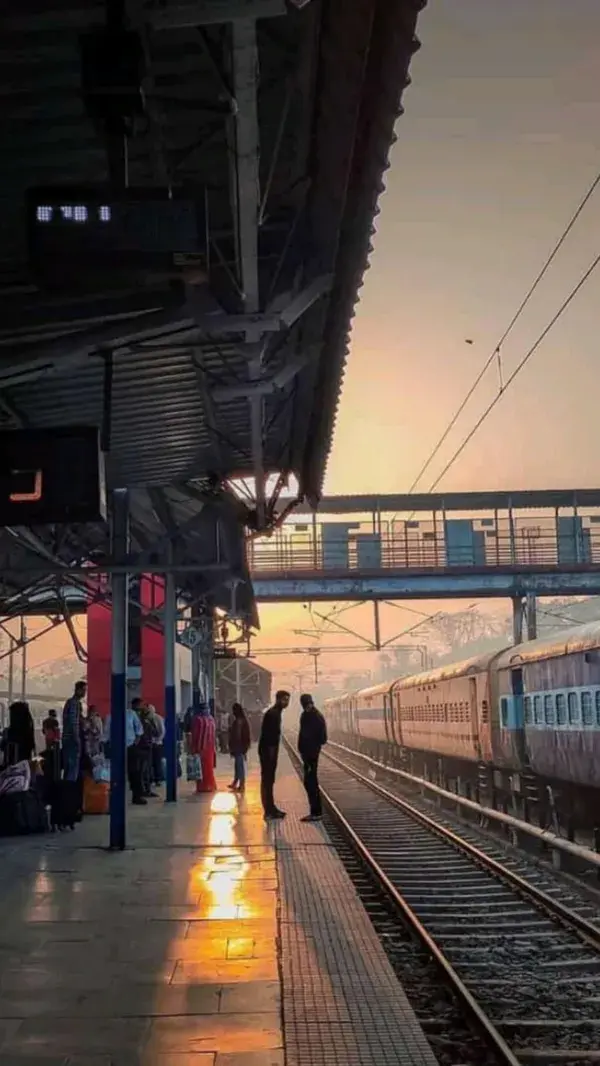 Siwan raliway station morning view