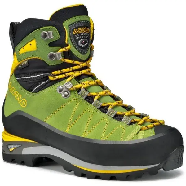 Asolo 40 Damen (Lime 6 5 UK 40EU) Hochtourenschuhe Typ C (Alpine Bergschuhe) Klettersteigschuhe