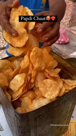 Indian street food Papdi Chaat