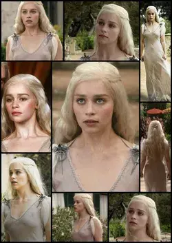 Daenerys Targaryen Game of Thrones pentos gray dress