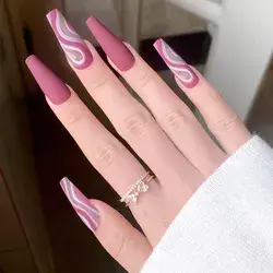 PASTEL PINK NAILS | MAGENTA | SPIRAL NAIL DESIGN | SPRING NAILS 2023 | PROM NAILS | SUMMER NAIL IDEA