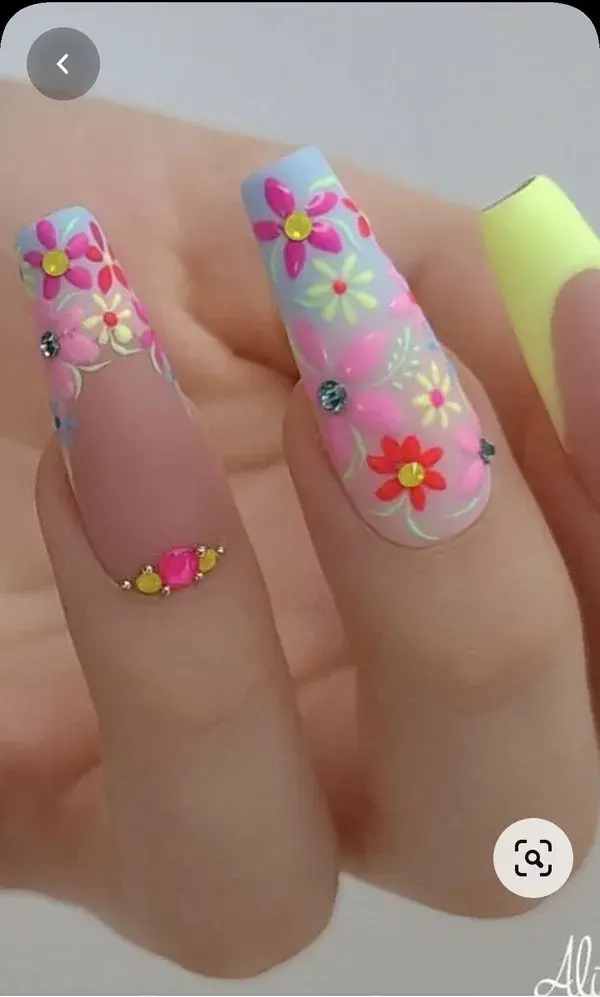 20+ Simple and Easy Latest Nail Art Designs Images and Ideas 2023 | Spring Nail Art Gel