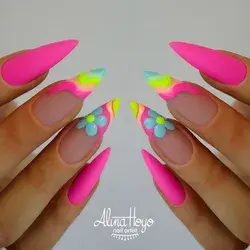 coffin summer nails 2023 summer nails long summer nail summer nails ideas summer gel\short nails