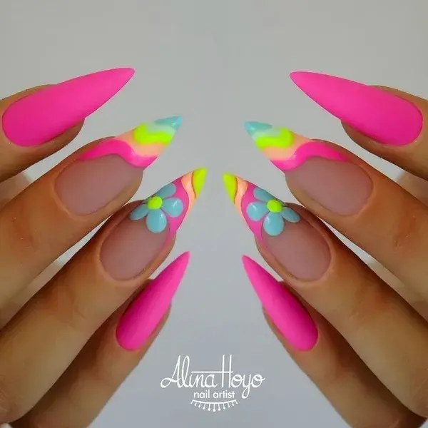 coffin summer nails 2023 summer nails long summer nail summer nails ideas summer gel\short nails