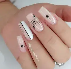 Valentine's day nails design