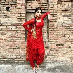 Punjabi Suit Salwar Kameez Latest Dress Designs Contrast Dupatta punjabi suits,latest plain punjabi