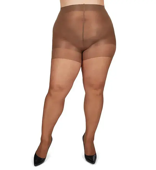 MeMoi Plus Size Curvy Silky Sheer Control Top Pantyhose in Utopia (MM-2210) | Size XL/2XL | HerRoom.com