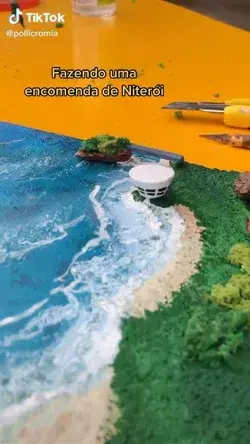 Fazendo maquete de Niterói