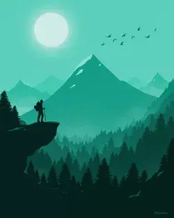 2D landscape art