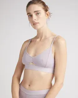 Bralette Cut Out - amethyst smoke - L