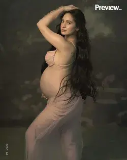 Painting inspired maternity shoot