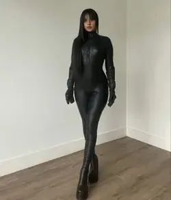 Girl in catsuit