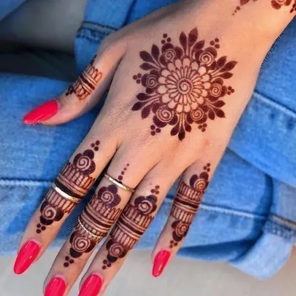 New goll tikki mehndi designs ideas 2022