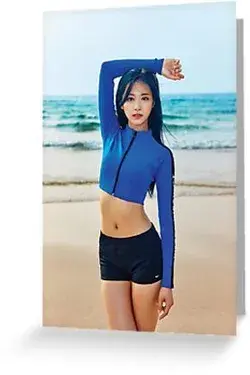 Tzuyu - Twice Greeting Card & Postcard by KevYJ