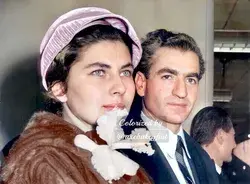 Queen Soraya and shah of Iran.