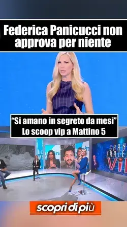 Amore segreto a Mattino 5, “Federica Panicucci non approva”