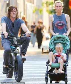 Diane Kruger enjoys family time Norman Reedus and daughter, two | Daily Mail Online