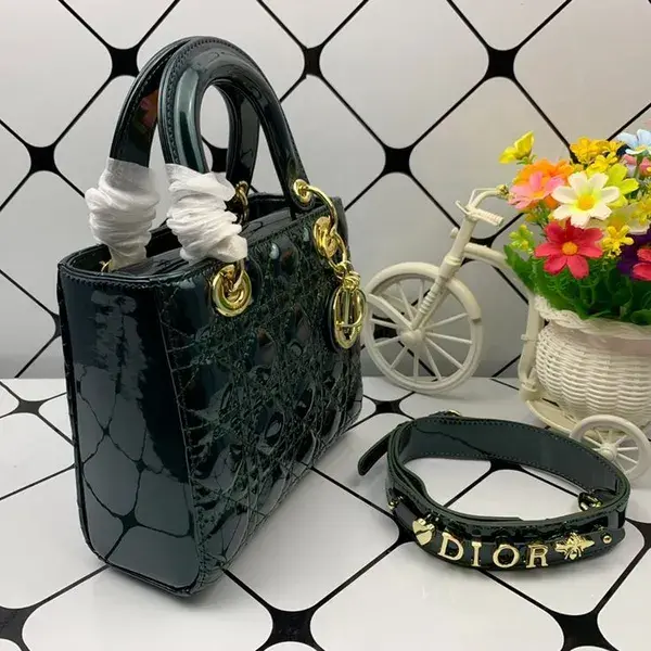 PATENT LADY DIOR BAG