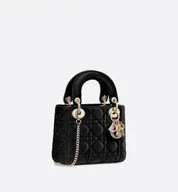 Mini Lady Dior Bag in Black