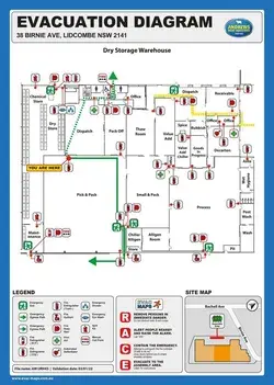 AS3745 2010 Emergency Evacuation Diagram