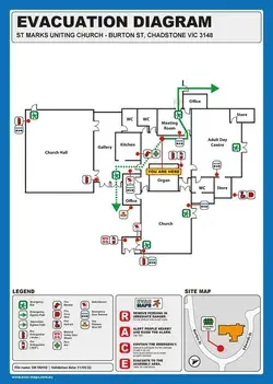 Fire Evacuation Diagram Church