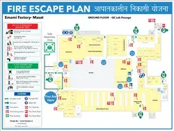 Factory evacuation plan design