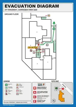 Fire Evacuation Diagram Strata property AS3745-2010