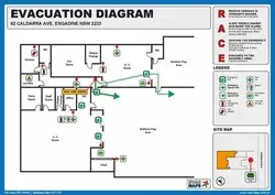 Fire Evacuation Diagram childcare centre