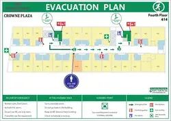 Evacuation safety floor plan