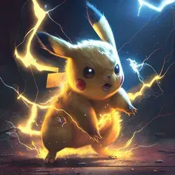 Pikachu thunderbolt ⚡️ #templates #zicxi